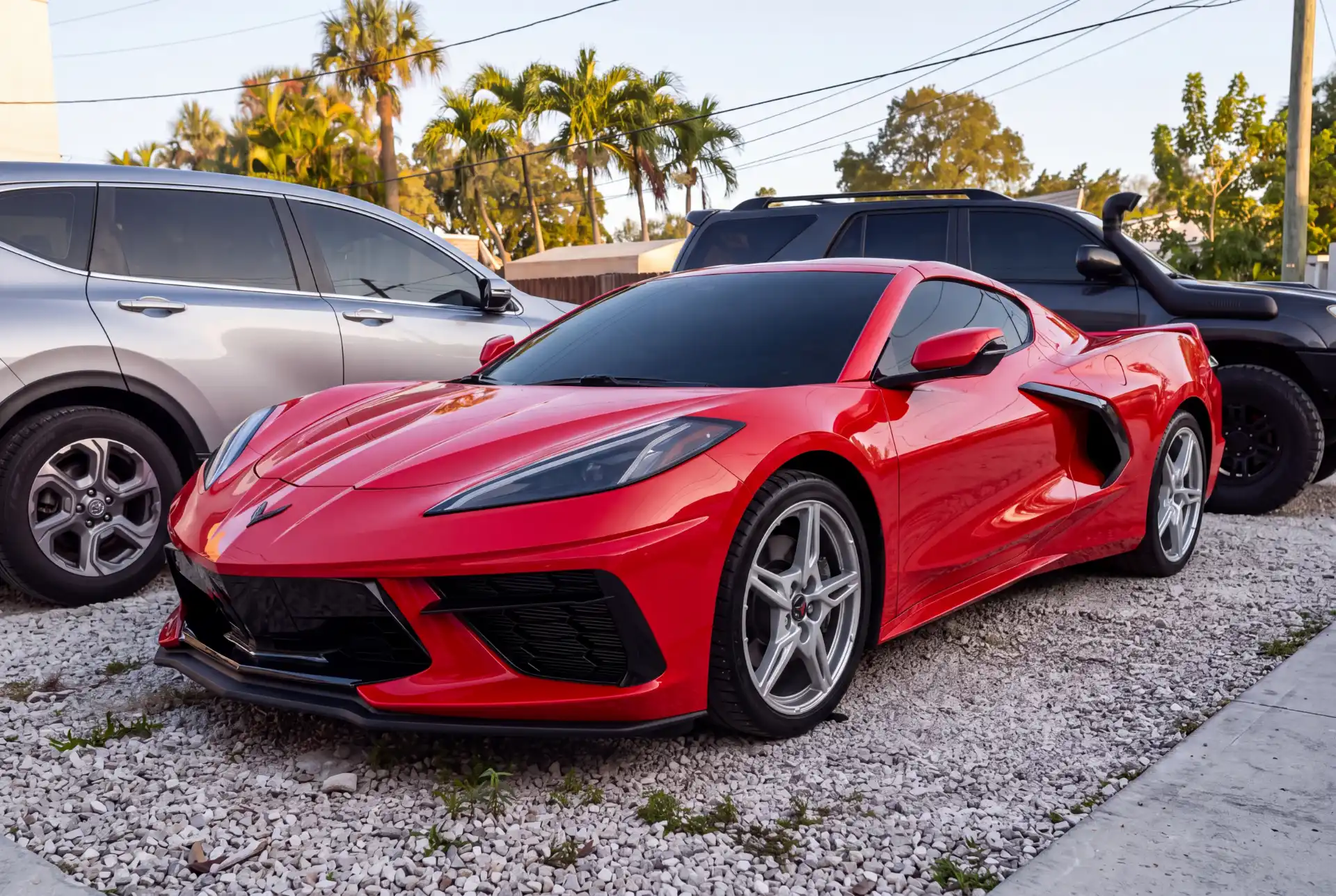 Ferrari blackout windows tinting - windows tinting in miami